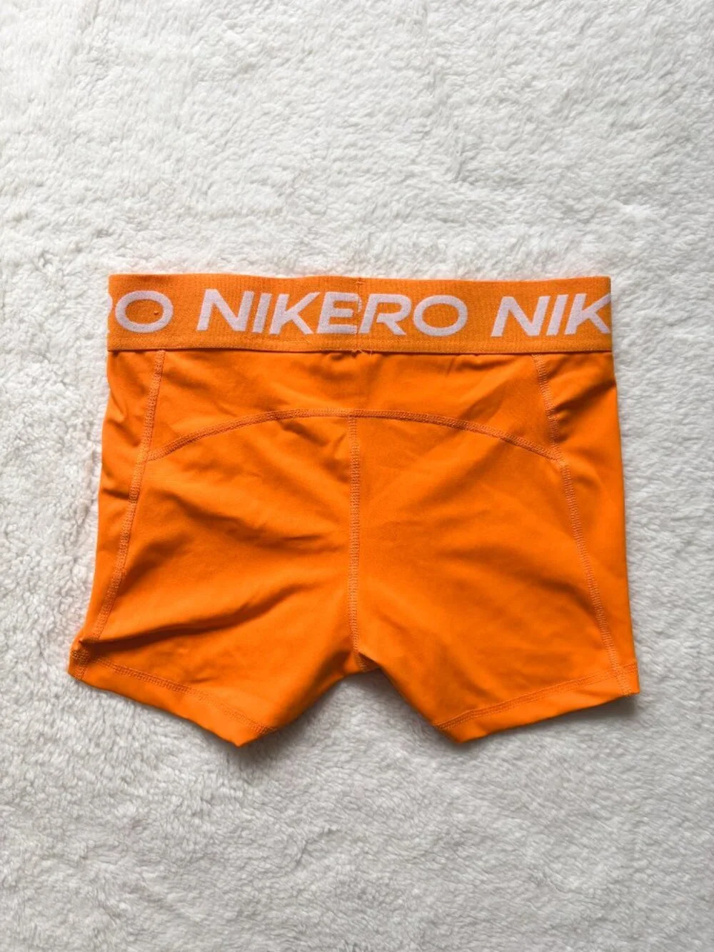 Nike Pro Orange Compression Shorts Women’s Medium Activewear - Picture 4 of 10